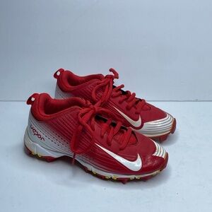 Nike Kids Red and White Vapor Sneakers